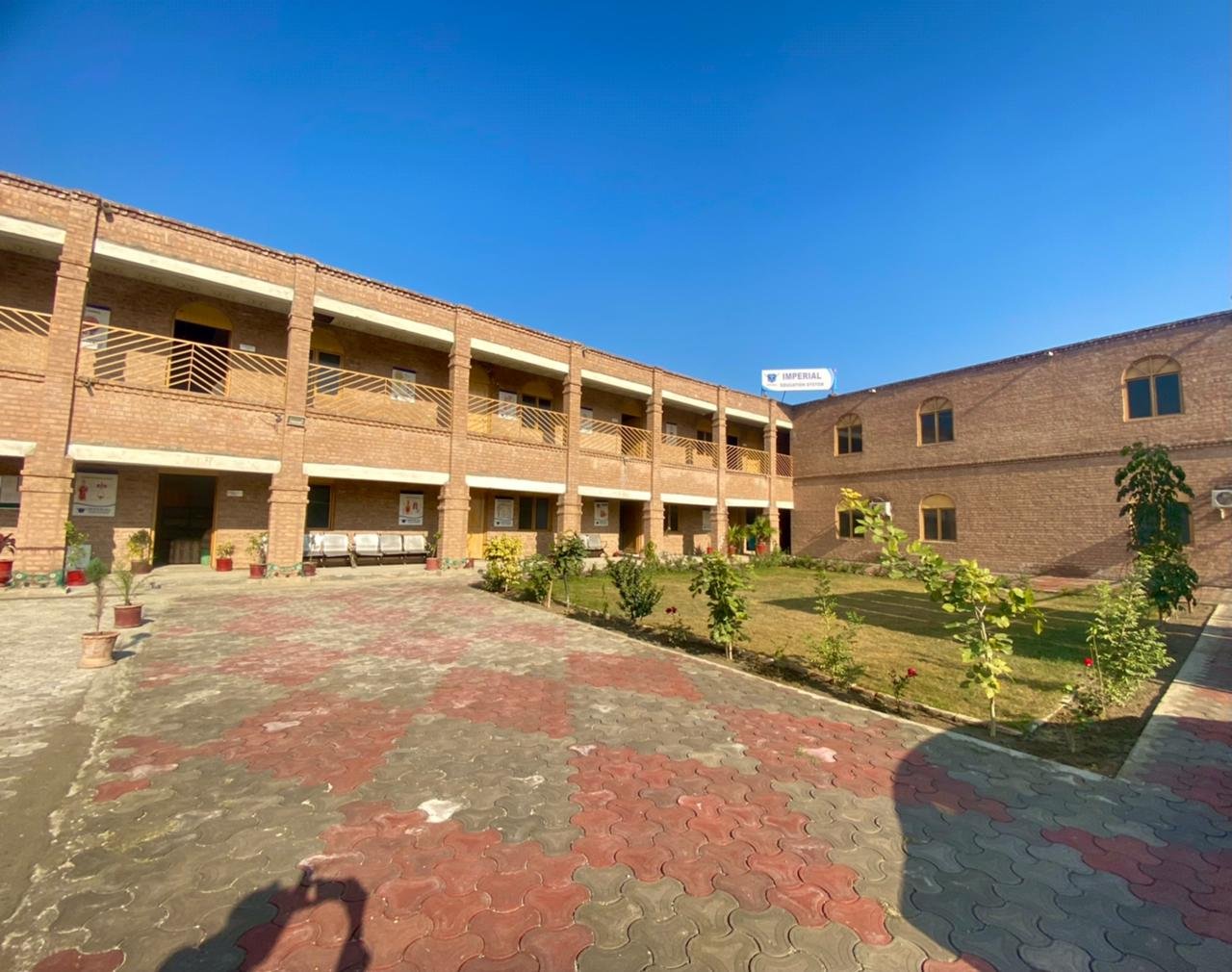 IES courtyard and academic building
